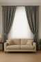 Heavy Weight Luxury Background Curtain (Flat Sewing, No Piles, Adjustable Pile Handle Tie) - 4