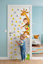 Safari Animals Door Edge Children's and Baby's Room Wall Sticker Set - 3