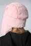 Pink Faux Fur Plush Women's Beanie Hat with Headphones - 6
