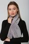 Gray Soft Textured Plush Women's Neck Collar - 2