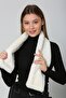 Ecru Soft Textured Plush Women's Neck Collar - 5