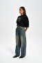 Port Kemer Detailed Dirty Blue Jeans Pants - 4