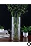 Handmade Denizli Cylinder Glass Vase Water Crack Mod 15 cm - 5