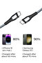 1.2M USB-C to C Cable 3A Fast Charging & 480Mbps Data – Black - 6