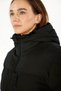 Women's Winter Puffer Coat Warm Padding Thick Lining Water Repellent Windproof Hooded Sports Coat - 3
