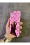 iPhone 15 Compatible Pink L Leopard Printed Case - 4