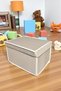 3 Pieces Mini Storage Box, Box Storage, Box, Organizer, Toy Box Cream Polka Dot Pattern 30x40x25 - 4