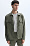 Men's Khaki Multi-Pocket Casual Jacket