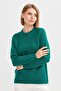 Women's Crew Neck Shoulder Hair Braided Wool Sweater A.Ö.Başı - 5