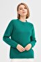 Women's Crew Neck Shoulder Hair Braided Wool Sweater A.Ö.Başı - 8