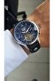 New rym-4120 automatic mechanism men's watch - steel case and leather strap - 2 years warranty ss-bl