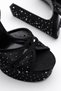 Platform high-heeled formal shoes black formal high-heeled women's party shoes - 3