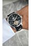 New Rym-4120 Automatic Mechanism Men's Wristwatch - Steel Case and Leather Strap - 2 Years Warranty Ss-Bk - 7