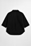 Women's Comfortable Fit Black Jean Shirt - 3