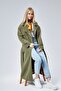 Oversize Trench Coat with Windbreaker Detail - 3