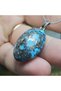 Iranian Nishabur Turquoise (Firuze) Stone- Natural Stone Necklace - 3A - (Handmade Design Products) - 4