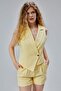 Yellow Regular Fit Lined Woven Vest - 4