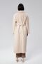 Beige Buklet Kaşe Oversized Coat - 8