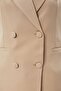 Women's Long Double Breasted Woven Vest - 4