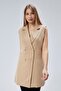 Women's Long Double Breasted Woven Vest - 5