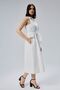 Ecru Regular Fit Girdle Belted Dress - 8