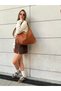 VERONA Textured Knit-Textured Loose-Looking and Large-Capacity Women's Shoulder Bag(: Height 28*Width 48*Base 12 cm) - 5