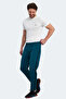 Vikraman in Men's Zipper Pocket Slim Fit Petrol Sweatpants - 7