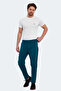Vikraman in Men's Zipper Pocket Slim Fit Petrol Sweatpants - 6