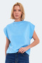 Vincenza Women's Blue T-Shirt - 3