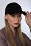 Black Nubuck Suede Unisex Cap Hat - 2