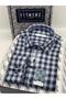 Classic Long Sleeve Winter 100% Cotton Checked Collar Buttoned Bottom Men's Shirt with Gift Box Fs-001988 - 3