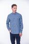 Classic Long Sleeve Winter 100% Cotton Checked Collar Buttoned Bottom Men's Shirt with Gift Box Fs-001988 - 7