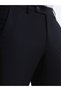 Navy Blue Straight Woven Slim Fit Classic Wool Blended Pants - 2