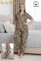 Women's Pajamas Set 100% Cotton Shirt and Pajamas Set - 2
