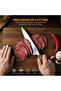 Premium 8-Inch Chef's Knife Walnut Wood Handle & Sharp Stainless Steel Blade - 5