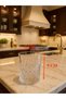 Crystal Embossed Glass Cups Set of 12 - 6 Tall and 6 Short Water, Soft Drink and Cocktail Glasses - 4