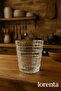 Crystal Cut Patterned Glass Soft Drink Glasses Set of 6 - Luxury Water and Beverage Glasses - 5