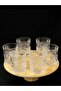 Crystal Look Glass Soft Drink Cup Set of 6 - Stylish Patterned Soft Drink and Water Cup - 2