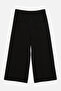 بنطال رياضي أسود بتفاصيل مطاطية عند الخصر - 4