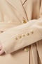 Women Sleeve Button Detail Regular Lined Coat - 4