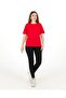 Short Sleeve Crew Neck Regular Fit Knitwear Sweater Red - 2