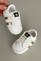 Baby Sport First Step Shoes Stylish Striped Booties Size 18-19 - 5