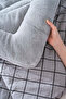 طقم لحاف Wellsoft فردي قابل للاستخدام على الوجهين، مع كيس وسادة مزخرف، بدون ملاءة - 5