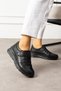 LASTING BLACK WOMEN'S GENUINE LEATHER SHOES