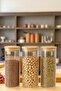 |   Borrelia |   3-Piece Mega Size Spice Jar Set with Bamboo Lids 1000 Ml.