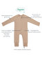 1 Tog Sleeping Bag with Children's Booties - Sand Beige - 4
