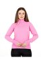 Turtleneck Basic Sweater Pink - 4