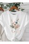 Floral Printed Oversized Crew Neck T-Shirt
