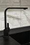 Matte Black Mix Square Kitchen Sink Faucet on Off Kitchen Decorative Faucet - 3