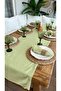 Pearl Velvet Textured Seamless Pistachio Green Napkin 6 Pcs - 4